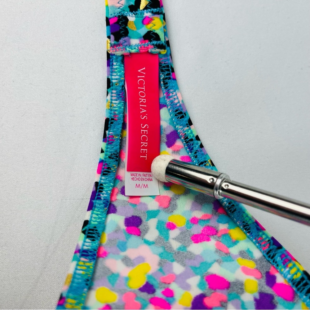 Victoria's Secret Colorful Confetti Strapless Bandeau Bikini Top Size M - Picture 9 of 11